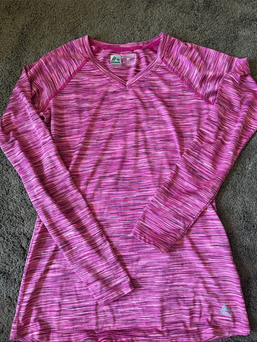 RBX Pink Space-Dye Long Sleeve Tee